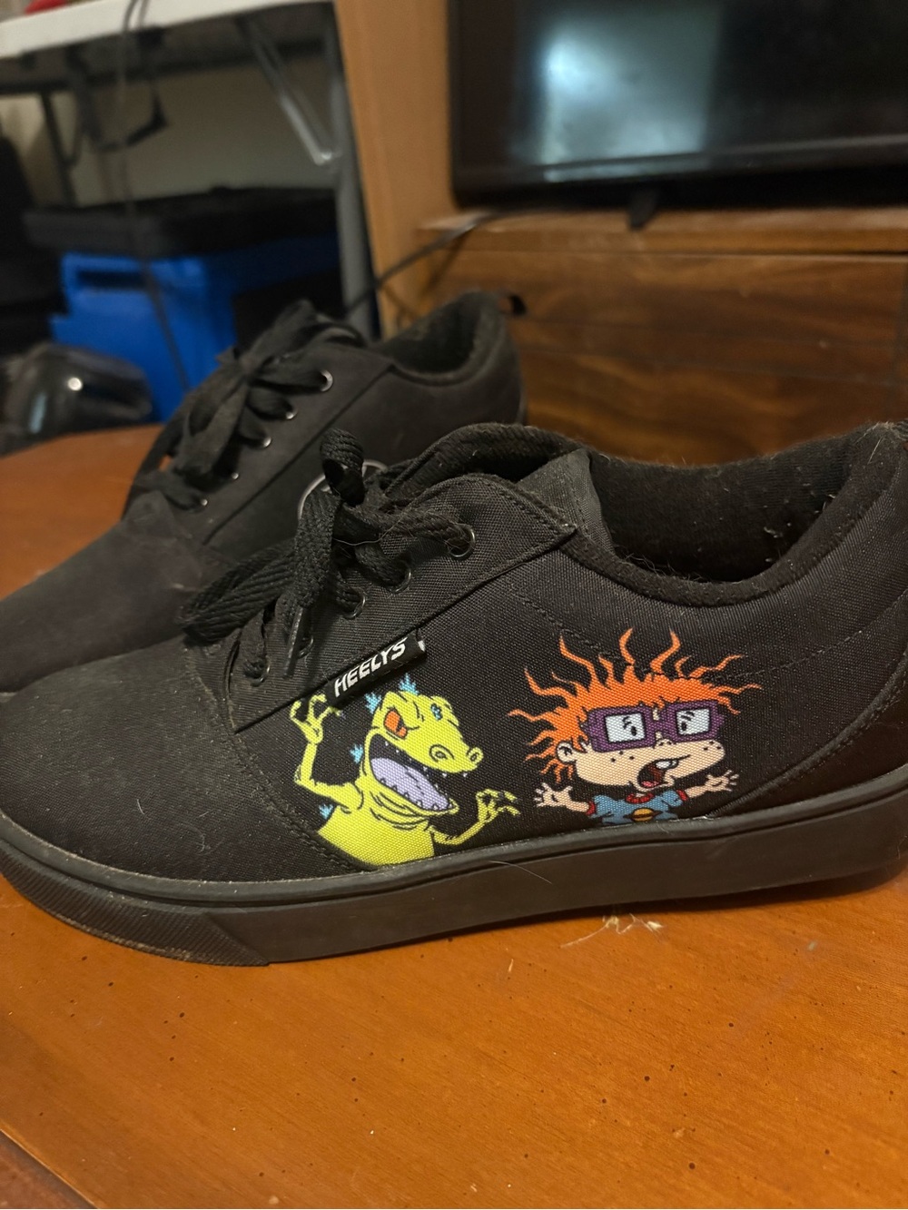 Black Rugrats Heelys